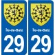 29 Penmarch blason autocollant plaque stickers ville