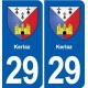 29 Penmarch blason autocollant plaque stickers ville