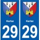 29 Penmarch blason autocollant plaque stickers ville