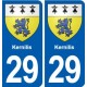 29 Penmarch blason autocollant plaque stickers ville