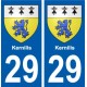 29 Penmarch blason autocollant plaque stickers ville