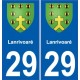 29 Penmarch blason autocollant plaque stickers ville