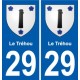 29 Penmarch blason autocollant plaque stickers ville