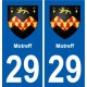 29 Penmarch blason autocollant plaque stickers ville