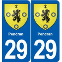 29 Penmarch blason autocollant plaque stickers ville