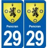 29 Penmarch blason autocollant plaque stickers ville