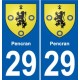 29 Penmarch blason autocollant plaque stickers ville