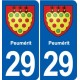 29 Penmarch blason autocollant plaque stickers ville