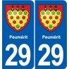 29 Penmarch blason autocollant plaque stickers ville