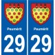 29 Penmarch blason autocollant plaque stickers ville