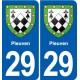 29 Penmarch blason autocollant plaque stickers ville