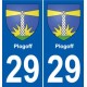 29 Penmarch blason autocollant plaque stickers ville