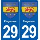 29 Penmarch logo autocollant plaque stickers ville