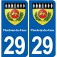 29 Penmarch blason autocollant plaque stickers ville