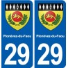 29 Penmarch blason autocollant plaque stickers ville