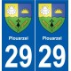 29 Penmarch blason autocollant plaque stickers ville