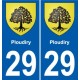 29 Penmarch blason autocollant plaque stickers ville