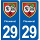 29 Penmarch blason autocollant plaque stickers ville