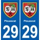 29 Penmarch blason autocollant plaque stickers ville
