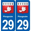 29 Penmarch blason autocollant plaque stickers ville