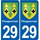 29 Penmarch blason autocollant plaque stickers ville
