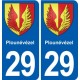 29 Penmarch blason autocollant plaque stickers ville