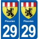 29 Penmarch blason autocollant plaque stickers ville