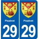 29 Penmarch blason autocollant plaque stickers ville