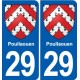 29 Penmarch blason autocollant plaque stickers ville