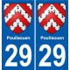 29 Penmarch blason autocollant plaque stickers ville
