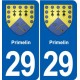 29 Penmarch blason autocollant plaque stickers ville