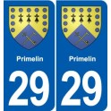 29 Primelin coat of arms sticker plate stickers city