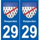 29 Penmarch blason autocollant plaque stickers ville