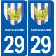 29 Penmarch logo autocollant plaque stickers ville