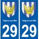 29 Penmarch logo autocollant plaque stickers ville