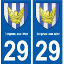 29 Penmarch logo autocollant plaque stickers ville