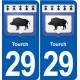 29 Penmarch blason autocollant plaque stickers ville