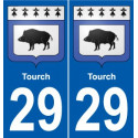 29 Penmarch blason autocollant plaque stickers ville
