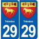 29 Penmarch blason autocollant plaque stickers ville