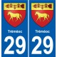 29 Penmarch blason autocollant plaque stickers ville
