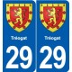 29 Penmarch blason autocollant plaque stickers ville