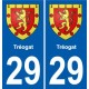 29 Penmarch blason autocollant plaque stickers ville