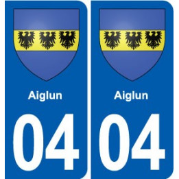 04 Volonne blason ville autocollant plaque stickers