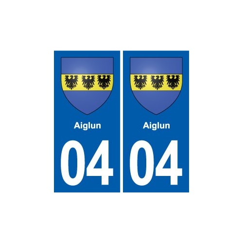 04 Volonne blason ville autocollant plaque stickers