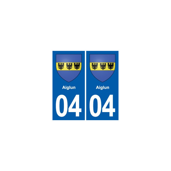 04 Volonne blason ville autocollant plaque stickers