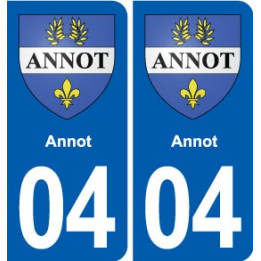 04 Volonne blason ville autocollant plaque stickers