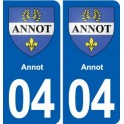 04 Volonne blason ville autocollant plaque stickers