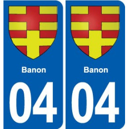 04 Volonne blason ville autocollant plaque stickers