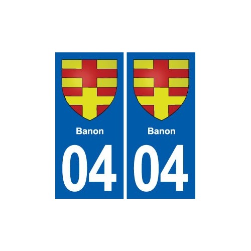 04 Volonne blason ville autocollant plaque stickers