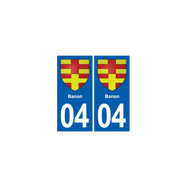 04 Volonne blason ville autocollant plaque stickers